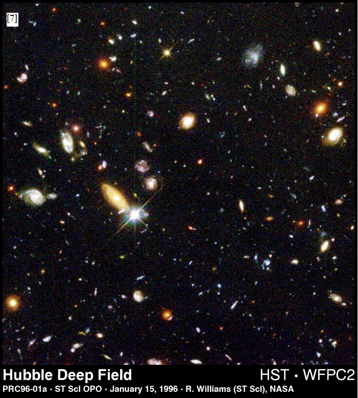 Hubble deep field 1996