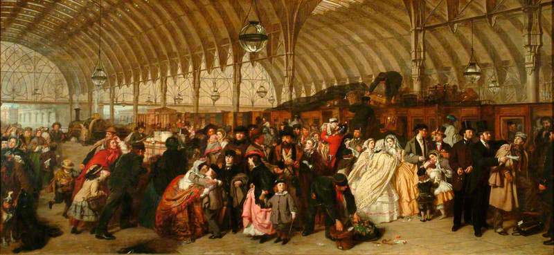 Frith, William Powell, 1819-1909; The Railway Station